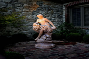 statue accent lighting